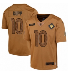 Youth Los Angeles Rams #10 Cooper Kupp Nike Brown 2023 Salute To Service Limited Jersey