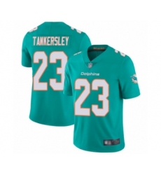 Youth Miami Dolphins #23 Cordrea Tankersley Aqua Green Team Color Vapor Untouchable Limited Player Football Jersey