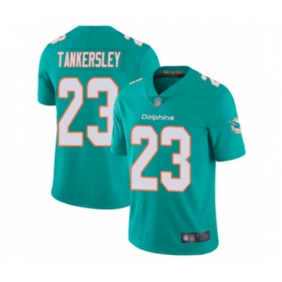Youth Miami Dolphins #23 Cordrea Tankersley Aqua Green Team Color Vapor Untouchable Limited Player Football Jersey