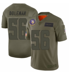 Men's Minnesota Vikings #56 Chris Doleman Limited Camo 2019 Salute to Service Football Jersey