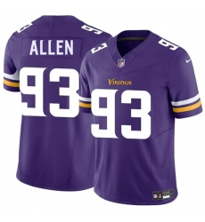 Men's Minnesota Vikings #93 Jonathan Allen Purple 2025 F.U.S.E. Vapor Limited Football Stitched Jersey