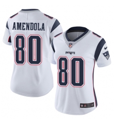 Women's Nike New England Patriots #80 Danny Amendola White Vapor Untouchable Limited Player NFL Jersey