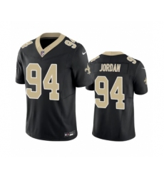 Men's New Orleans Saints #94 Cameron Jordan Black 2023 F.U.S.E. Vapor Untouchable Limited Stitched Jersey