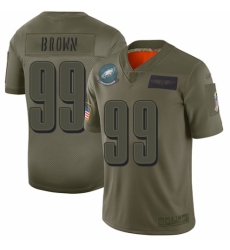 Youth Philadelphia Eagles #99 Jerome Brown Limited Camo 2019 Salute to Service Football Jersey