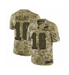 Youth Philadelphia Eagles #16 Mack Hollins Limited Camo 2018 Salute to Service Football Jersey