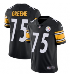 Men's Nike Pittsburgh Steelers #75 Joe Greene Black Team Color Vapor Untouchable Limited Player NFL Jersey