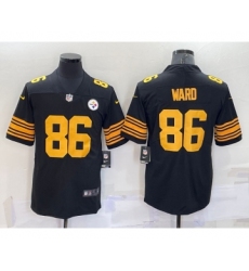 Men's Pittsburgh Steelers #86 Hines Ward Black 2016 Color Rush Stitched NFL Nike Limited Jersey