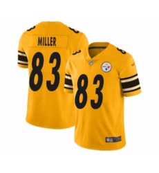 Youth Pittsburgh Steelers #83 Heath Miller Limited Gold Inverted Legend Football Jersey