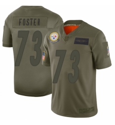 Men's Pittsburgh Steelers #73 Ramon Foster Limited Camo 2019 Salute to Service Football Jersey