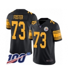 Youth Pittsburgh Steelers #73 Ramon Foster Limited Black Rush Vapor Untouchable 100th Season Football Jersey