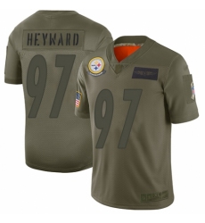 Youth Pittsburgh Steelers #97 Cameron Heyward Limited Camo 2019 Salute to Service Football Jersey