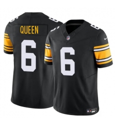 Men's Pittsburgh Steelers #6 Patrick Queen Black 2023 F.U.S.E. Vapor Untouchable Limited Football Stitched Jersey