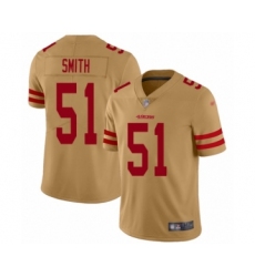Men's San Francisco 49ers #51 Malcolm Smith Limited Gold Inverted Legend Football Jersey