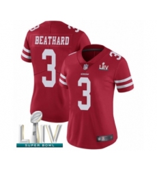 Women's San Francisco 49ers #3 C. J. Beathard Red Team Color Vapor Untouchable Limited Player Super Bowl LIV Bound Football Jersey