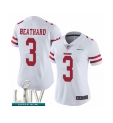 Women's San Francisco 49ers #3 C. J. Beathard White Vapor Untouchable Limited Player Super Bowl LIV Bound Football Jersey