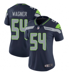 Women's Nike Seattle Seahawks #54 Bobby Wagner Elite Steel Blue Team Color NFL Jersey