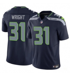 Men's Seattle Seahawks #31 Jacardia Wright Navy 2025 F.U.S.E. Vapor Untouchable Limited Football Stitched Jersey
