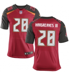 Men's Nike Tampa Bay Buccaneers #28 Vernon Hargreaves III Elite Red Team Color NFL Jersey