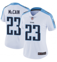 Women's Nike Tennessee Titans #23 Brice McCain White Vapor Untouchable Limited Player NFL Jersey
