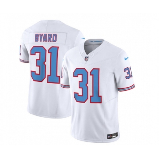 Men's Nike Tennessee Titans #31 Kevin Byard White 2023 F.U.S.E. Vapor Limited Throwback Football Stitched Jersey Men's Nike Tennessee Titans #31 Kevin Byard White 2023 F.U.S.E. Vapor Limited Throwback Football Stitched Jersey