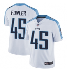 Men's Nike Tennessee Titans #45 Jalston Fowler White Vapor Untouchable Limited Player NFL Jersey