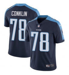 Youth Nike Tennessee Titans #78 Jack Conklin Navy Blue Alternate Vapor Untouchable Limited Player NFL Jersey