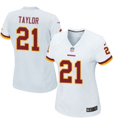Women's Nike Washington Redskins #21 Sean Taylor Game White NFL Jersey