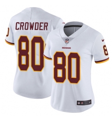 Women's Nike Washington Redskins #80 Jamison Crowder Elite White NFL Jersey