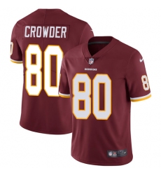 Youth Nike Washington Redskins #80 Jamison Crowder Elite Burgundy Red Team Color NFL Jersey