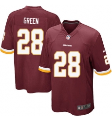 Men's Nike Washington Redskins #28 Darrell Green Game Burgundy Red Team Color NFL Jersey