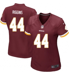 Women's Nike Washington Redskins #44 John Riggins Game Burgundy Red Team Color NFL Jersey
