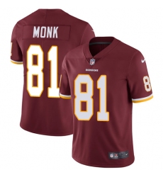 Men's Nike Washington Redskins #81 Art Monk Burgundy Red Team Color Vapor Untouchable Limited Player NFL Jersey