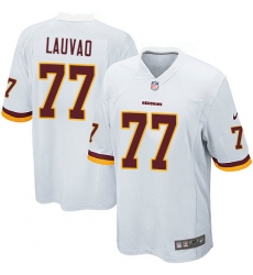 Men's Nike Washington Redskins #77 Shawn Lauvao Game White NFL Jersey
