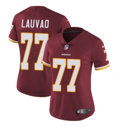 Women's Nike Washington Redskins #77 Shawn Lauvao Elite Burgundy Red Team Color NFL Jersey