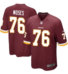 Men's Nike Washington Redskins #76 Morgan Moses Game Burgundy Red Team Color NFL Jersey