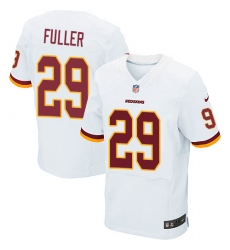 Men's Nike Washington Redskins #29 Kendall Fuller Elite White NFL Jersey