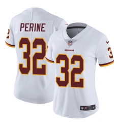 Women's Nike Washington Redskins #32 Samaje Perine Elite White NFL Jersey