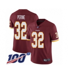 Youth Washington Redskins #32 Samaje Perine Burgundy Red Team Color Vapor Untouchable Limited Player 100th Season Football Jersey