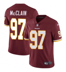 Men's Nike Washington Redskins #97 Terrell McClain Burgundy Red Team Color Vapor Untouchable Limited Player NFL Jersey