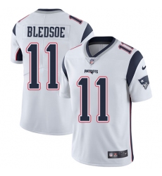 Men's Nike New England Patriots #11 Drew Bledsoe White Vapor Untouchable Limited Player NFL Jersey