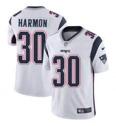 Youth Nike New England Patriots #30 Duron Harmon White Vapor Untouchable Limited Player NFL Jersey