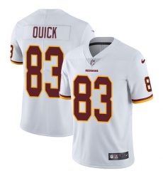 Youth Nike Washington Redskins #83 Brian Quick Elite White NFL Jersey