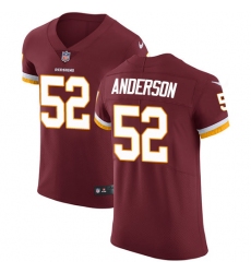 Men's Nike Washington Redskins #52 Ryan Anderson Elite Burgundy Red Team Color NFL Jersey