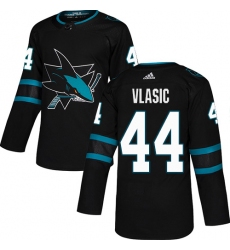 Youth Adidas San Jose Sharks #44 Marc-Edouard Vlasic Premier Black Alternate NHL Jersey