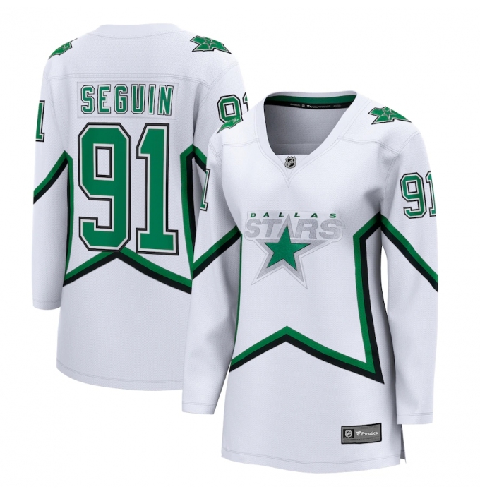Women's Dallas Stars #91 Tyler Seguin Fanatics Branded White 2020-21 Special Edition Breakaway Player Jersey