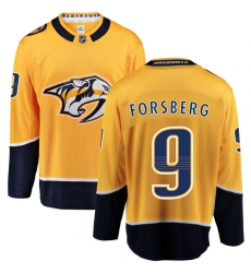 Youth Nashville Predators #9 Filip Forsberg Fanatics Branded Gold Home Breakaway NHL Jersey