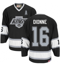 Men's CCM Los Angeles Kings #16 Marcel Dionne Premier Black Throwback NHL Jersey