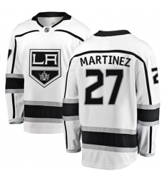 Youth Los Angeles Kings #27 Alec Martinez Authentic White Away Fanatics Branded Breakaway NHL Jersey