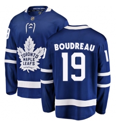 Men's Toronto Maple Leafs #19 Bruce Boudreau Fanatics Branded Royal Blue Home Breakaway NHL Jersey
