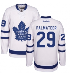 Men's Reebok Toronto Maple Leafs #29 Mike Palmateer Authentic White Away NHL Jersey